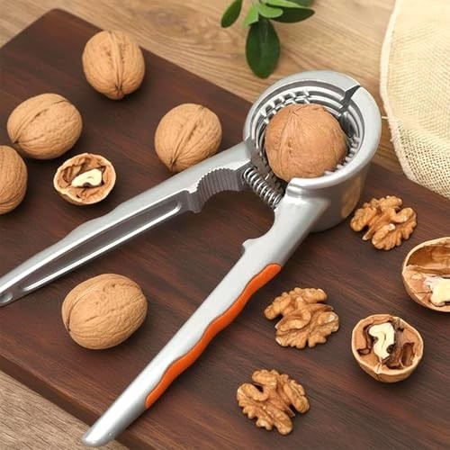 Nut Cracker and Crusher Tool Set, 1 Nutcracker with 2 Nut Picks, Durable and