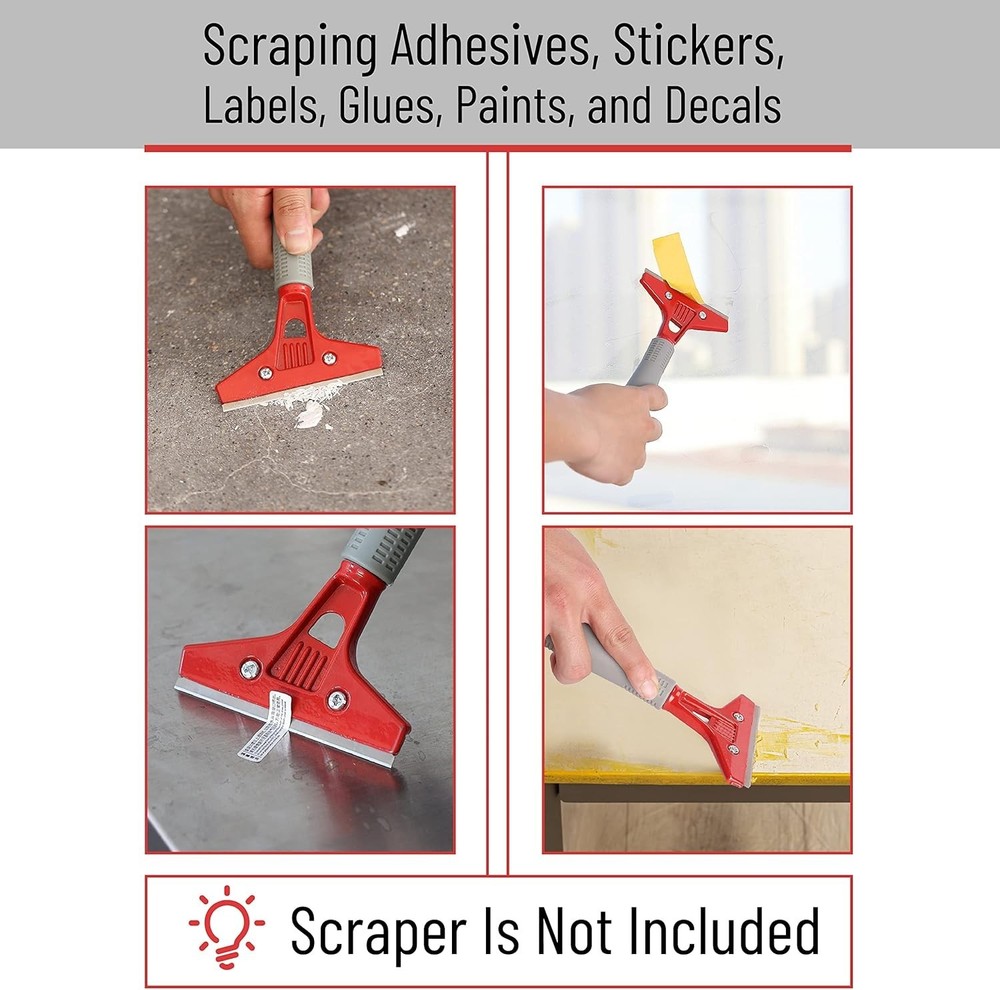 Replacement Scraper Blades, 4 Inch, 30 Pcs, Scraper Blades, Floor Scrappe