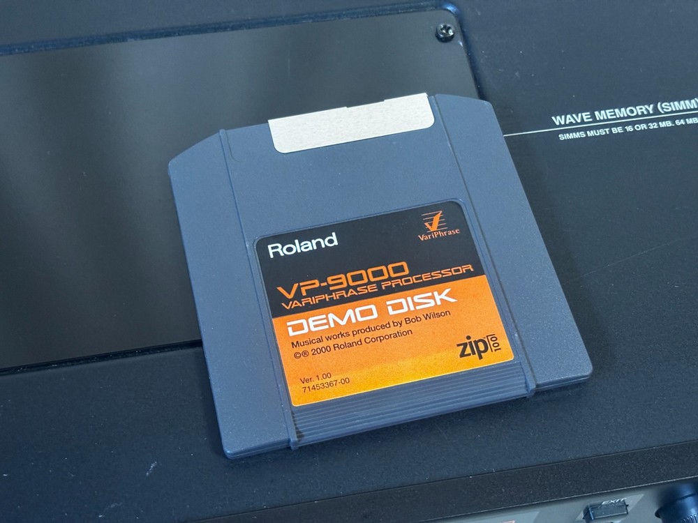 Roland VP-9000 VariPhrase Processor Zip disk