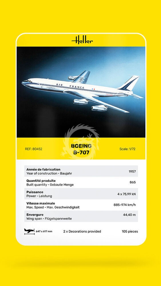 Boeing B-707 - Heller 80452 1/72 Scale