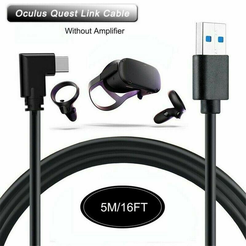 Link Cable for Meta Quest Pro Oculus Quest 2 VR Type C-A PC Gaming Charger Cord