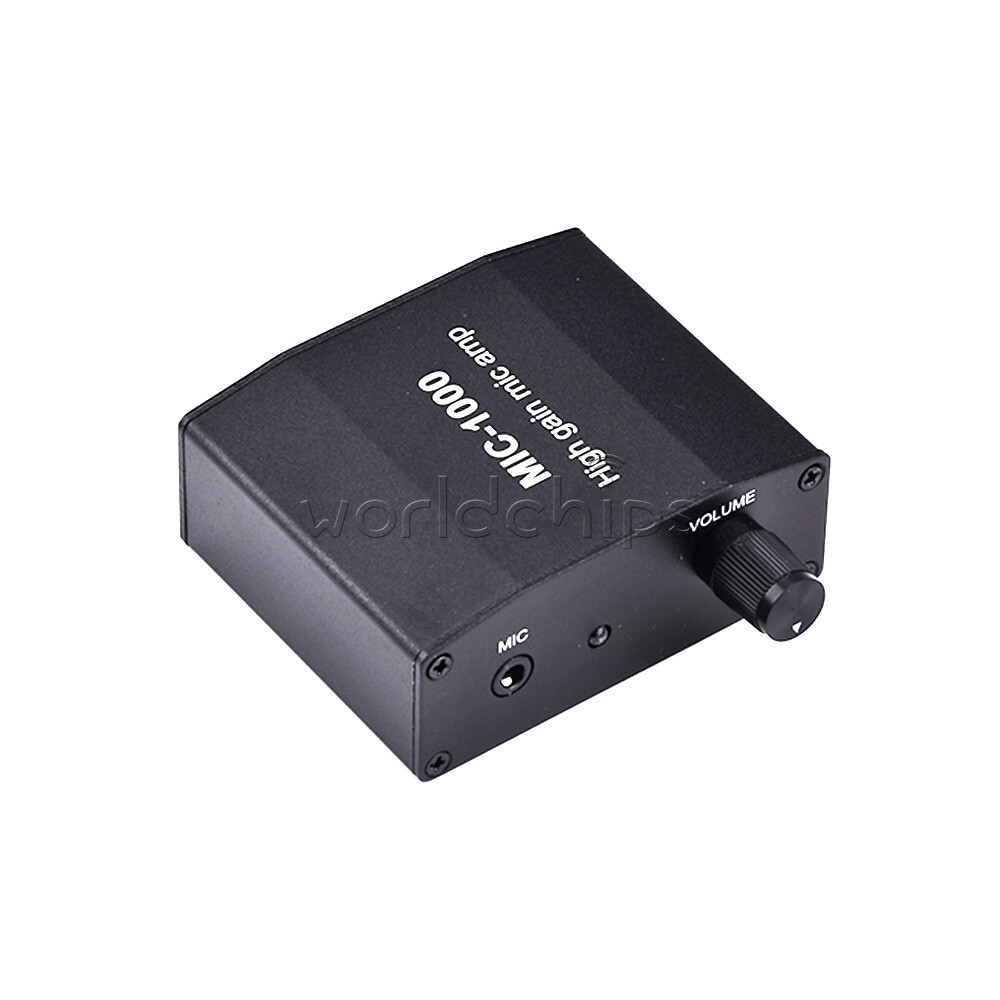 Microphone Amplifier Mic Audio Amp High Gain 1000 Times Amplification Accessory