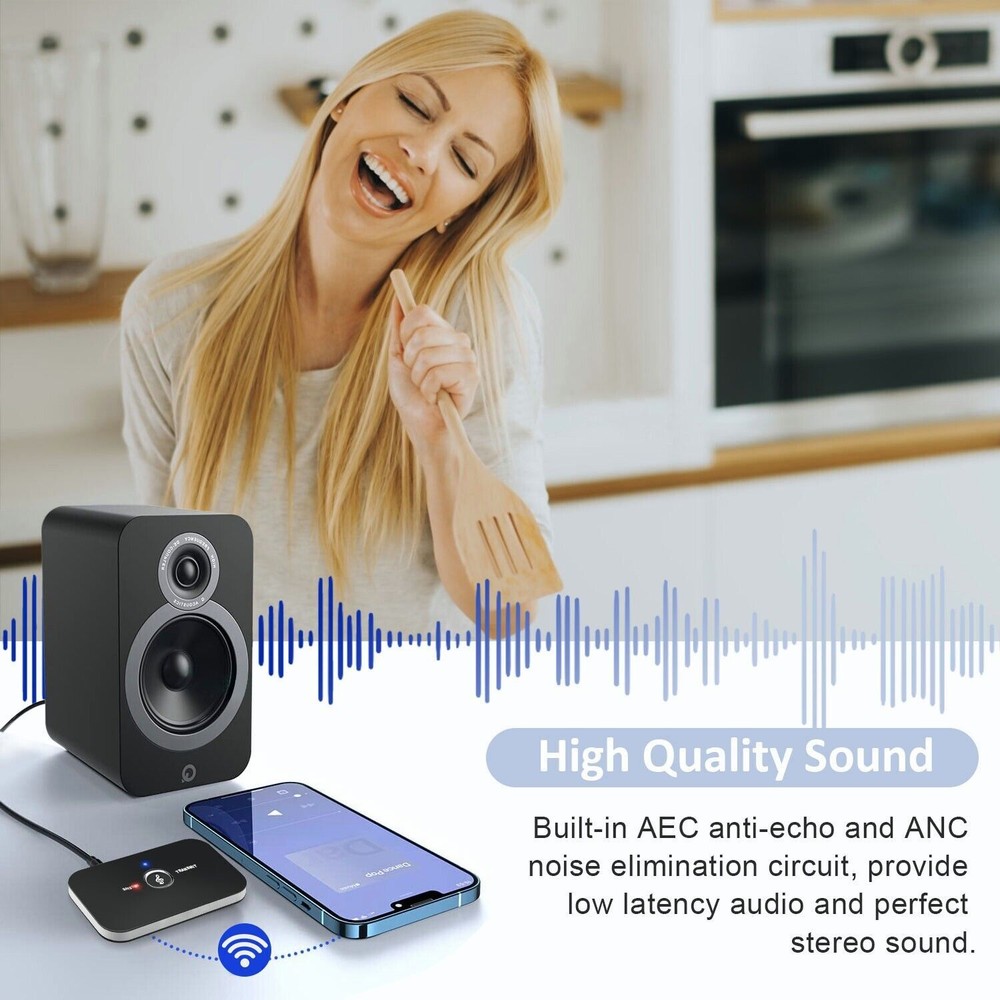 Bluetooth Transmitter & Receiver Wireless Adapter For speakers TV headset
