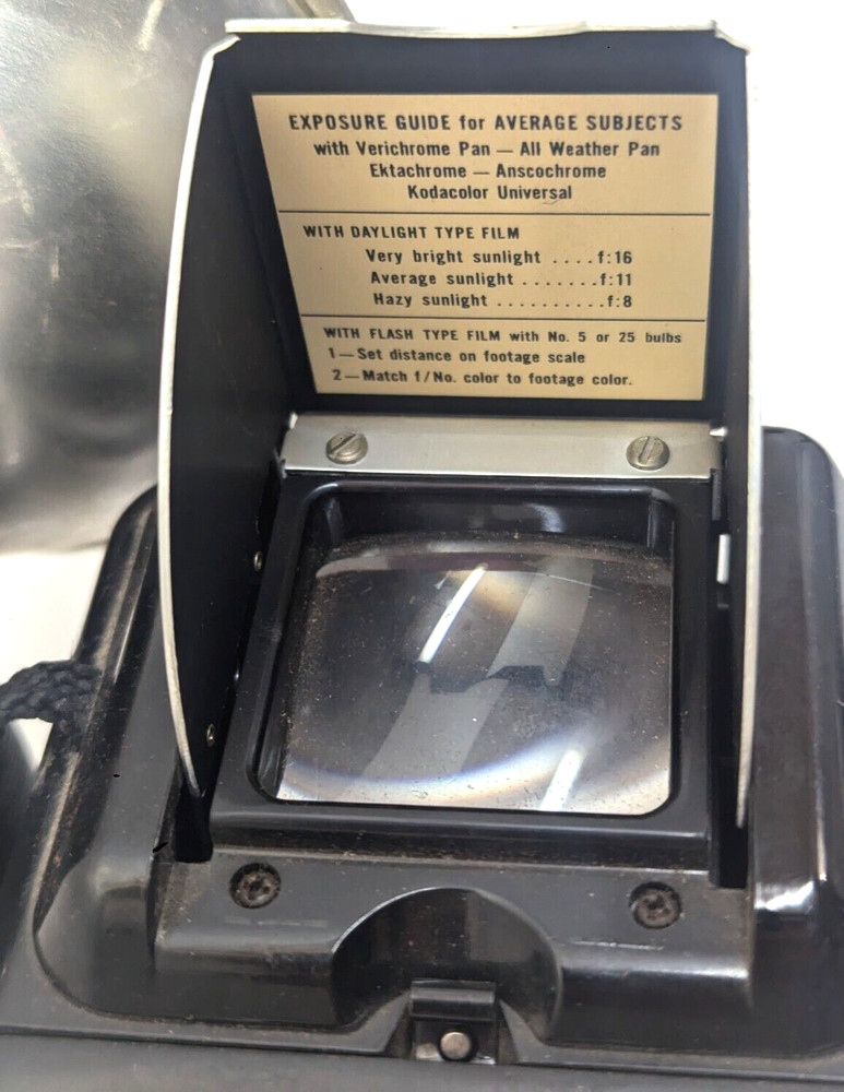 Argus Super Seventy-Five, with original strap, flash attachment and leather case
