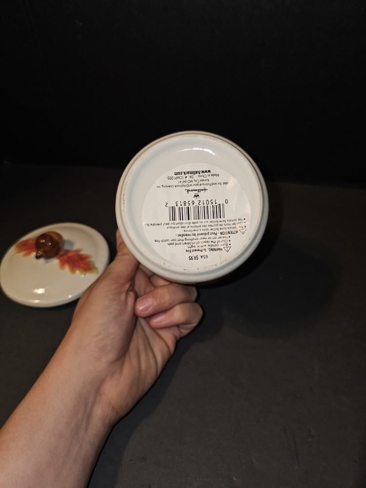 Fall Decorative Jar With Lid