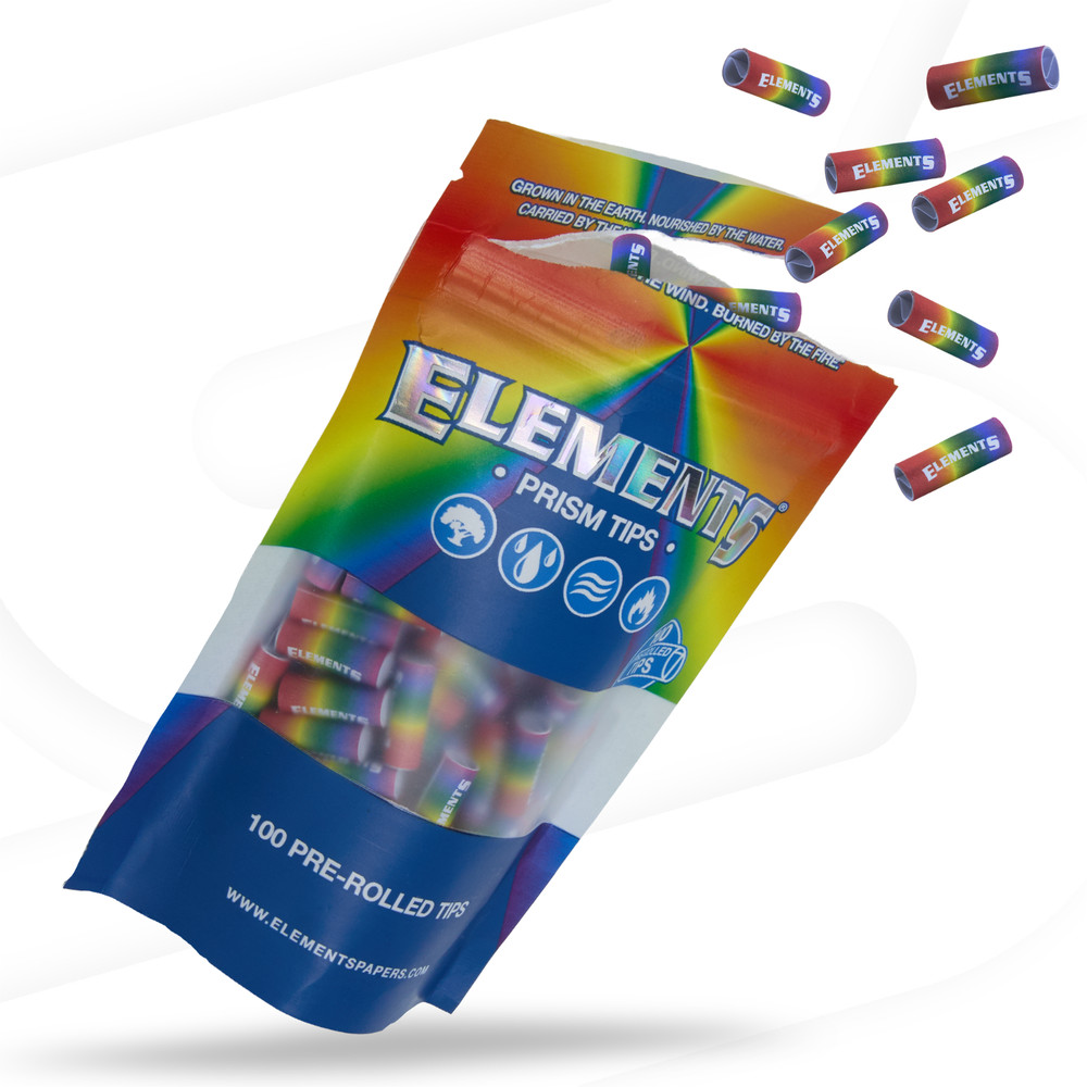 Elements Prism Pre- Rolled Tips Bag | 100 Tips