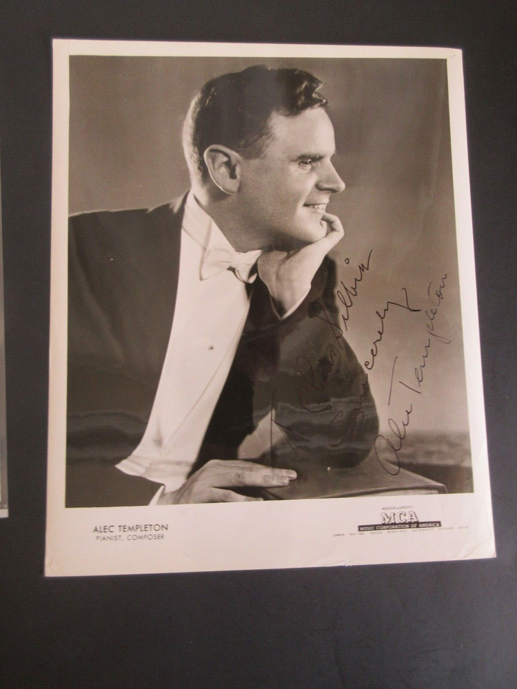 ALEC TEMPLETON AUTOGRAPH 8X10 with COAa