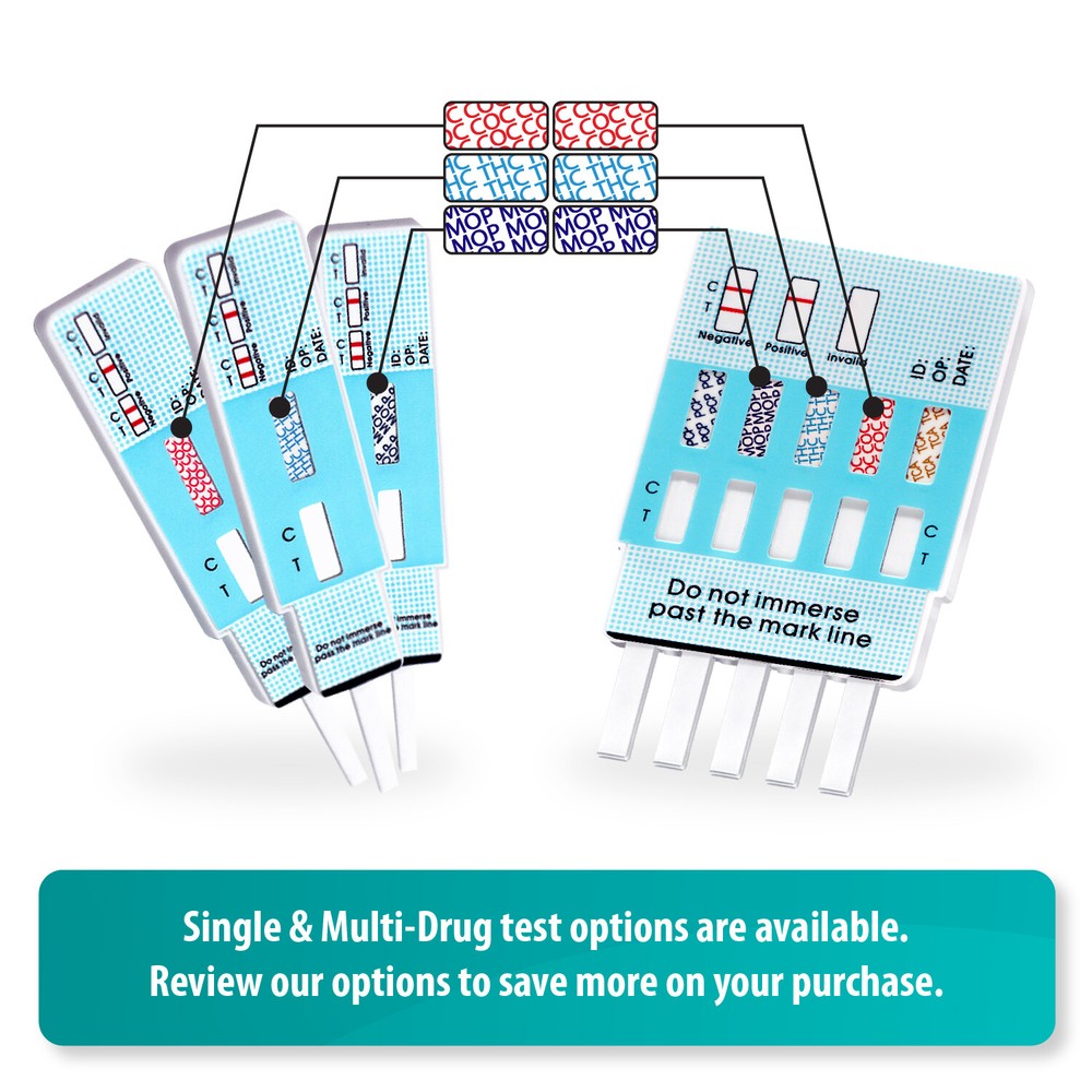 10 Pack Marijuana THC Drug Tests - Urine Testing WDTH-114