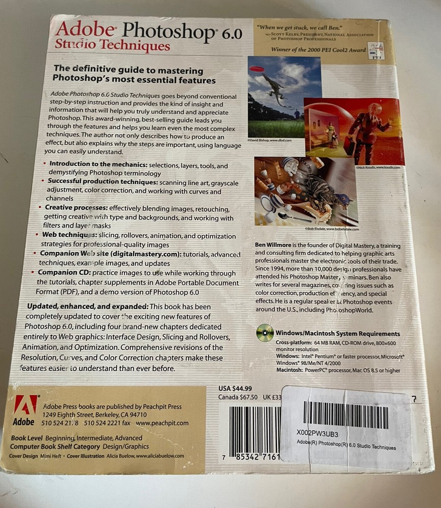 Adobe Photoshop Elements 6 PC Retail Big Box W/ Manual & Inserts + Studio Tech