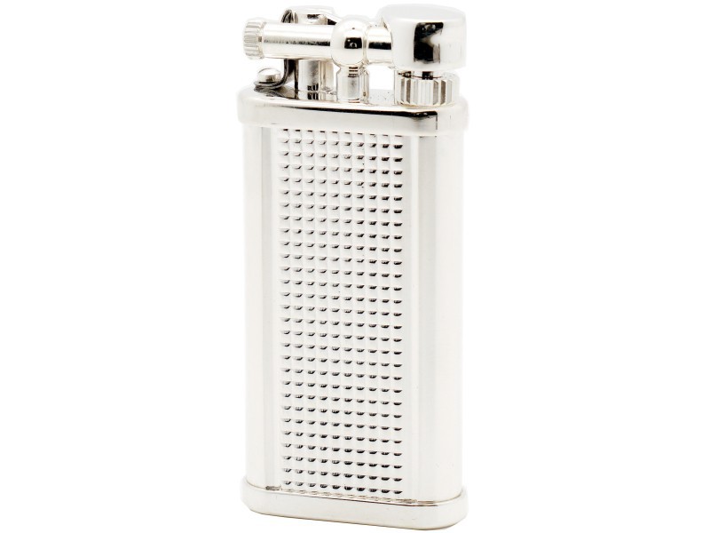 Dunhill Unique Lighters Silver Plated Hobnail Pipe Burner