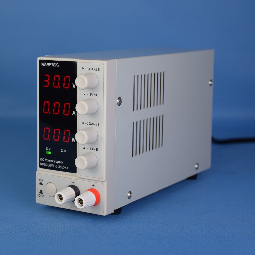 0-30V 0-6A Lab DC Bench Power Supply Variable Linear Adjustable Power Supply US