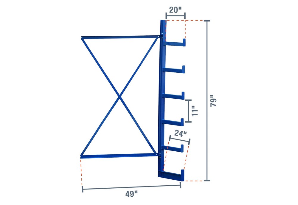 Add-on for single-sided Cantilever Rack KR2500