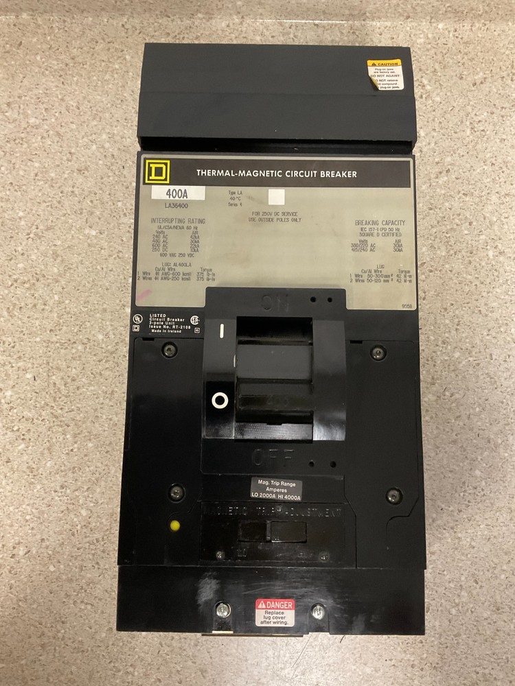 Square D LA36400 400Amp, 3Pole
