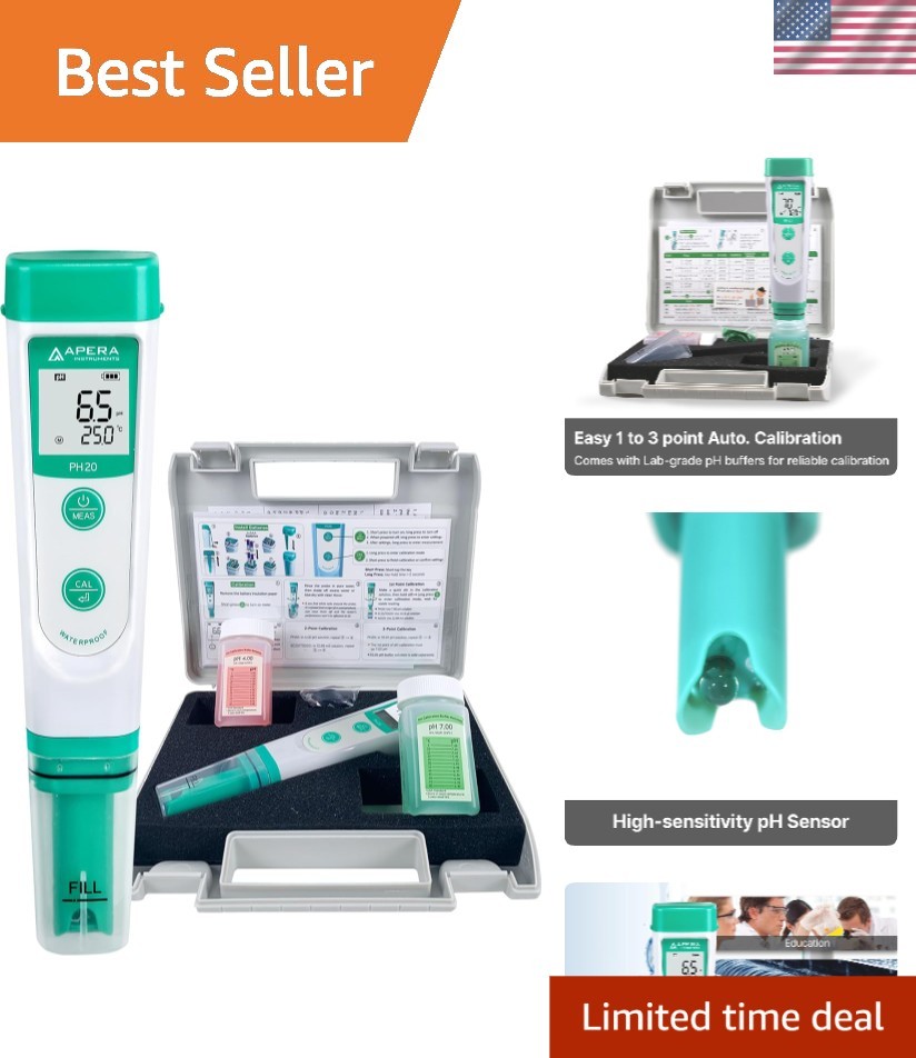 Waterproof pH Tester Kit