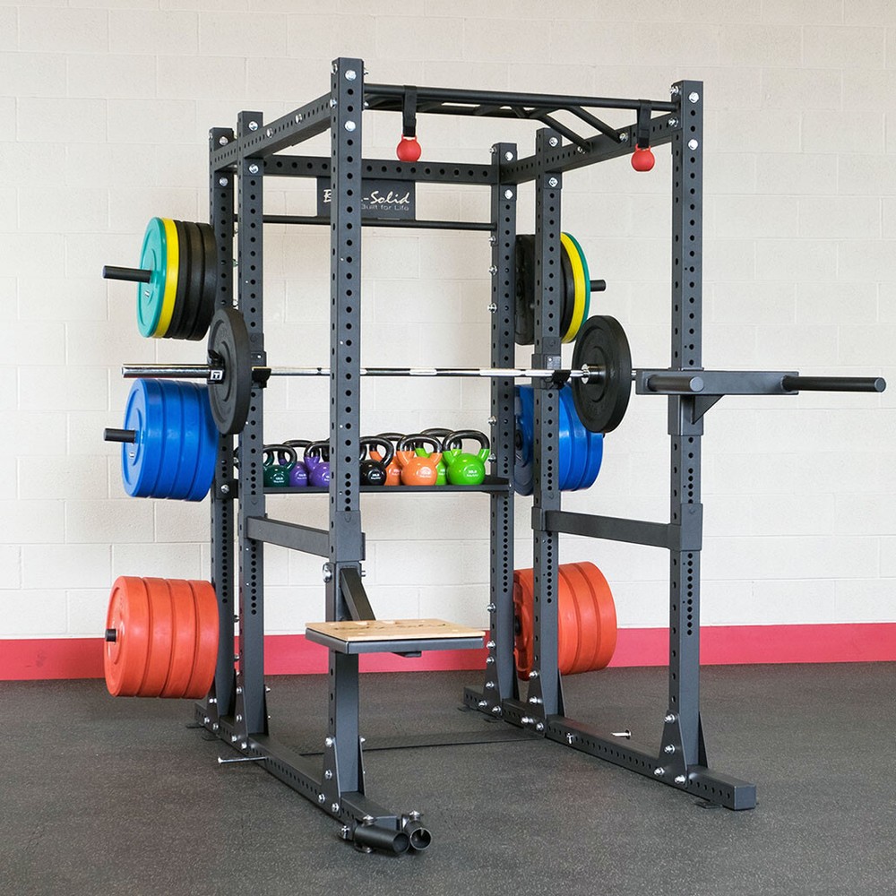 Body-Solid Pro ClubLine SPR1000 Power Rack Gym Package