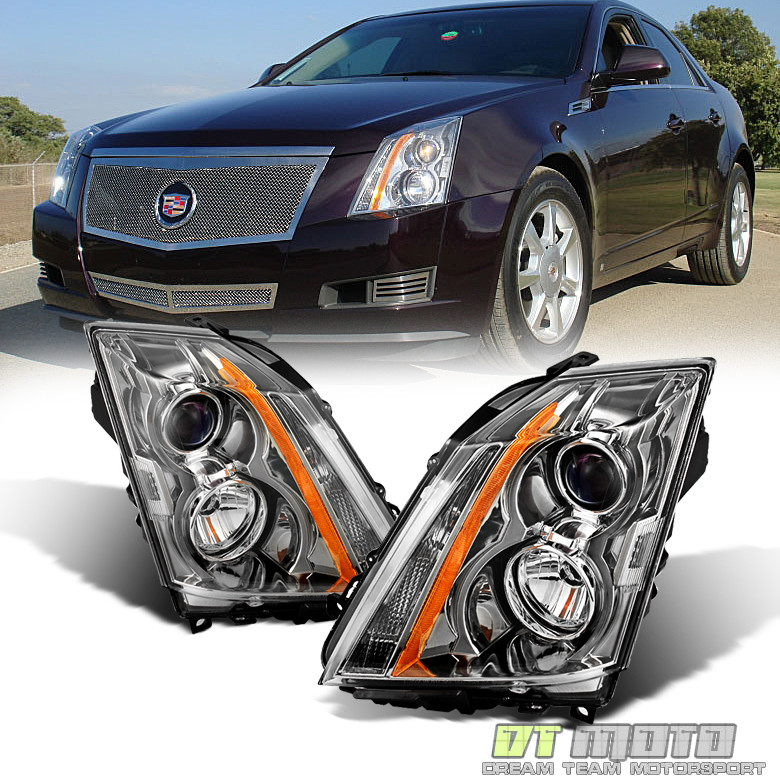2008-2014 Cadillac CTS CT-S Headlights Headlight Left+Right Halogen Type Light