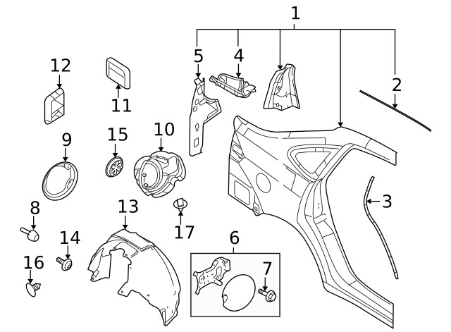 Genuine Ford Splash Shield 8S4Z-54278B50-A