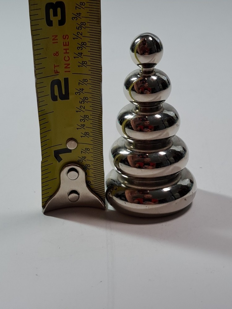 Silver Color Stacked Ball Shaped Lamp Finial