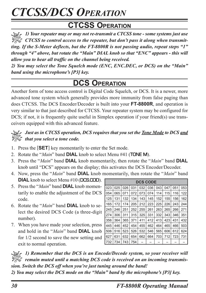 Yaesu FT-8800R — OPERATING MANUAL Guide Reference — 72 Pages — Half Size 5.5x8.5