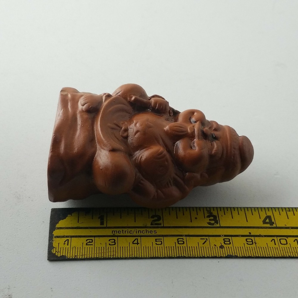 Smiling Buddha Ceramic Incense Burner