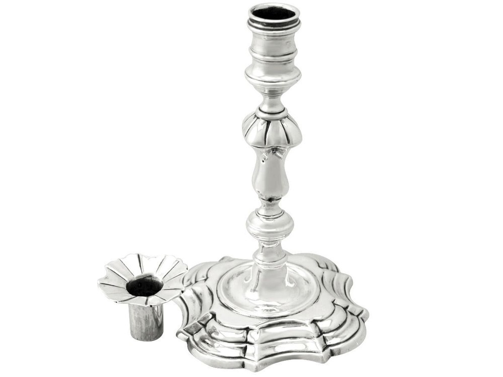 Victorian Sterling Silver Taper Candlesticks 1800s