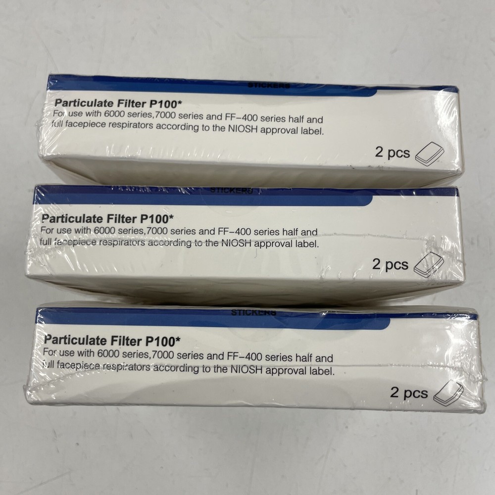 3 PAIR P100 Replacement Respirator Protection Cartridge Filter Canada MADE 7093