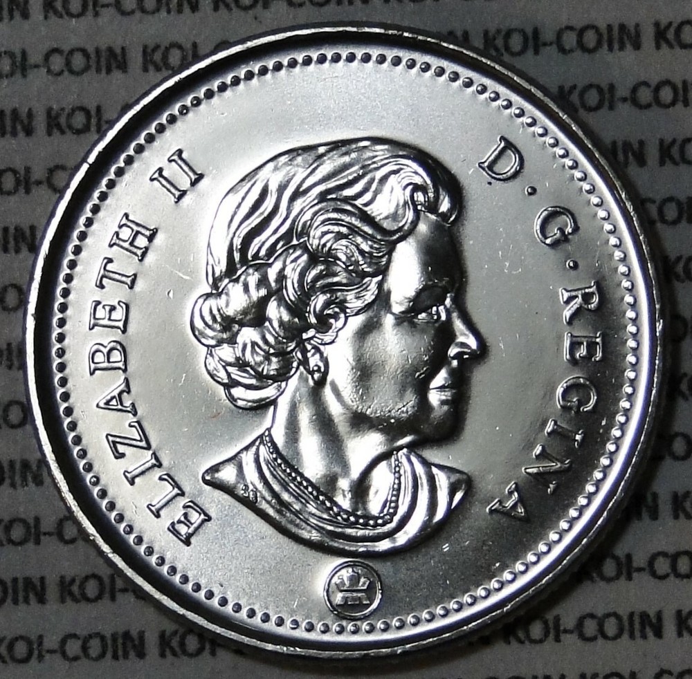 BU UNC Canada 2009 50 cent 50c half dollar coin from mint roll