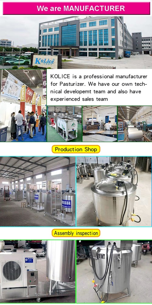 Kolice 100L Commercial Milk/Ice Cream Mix Pasteurization Machine Pasteurizer