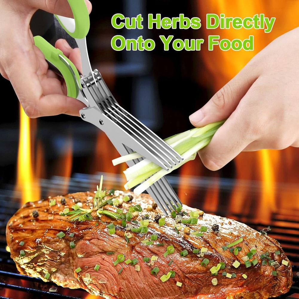 2026 Upgraded Herb Scissors, Effortless Herb Shears Cutter Tool with Sharp St...