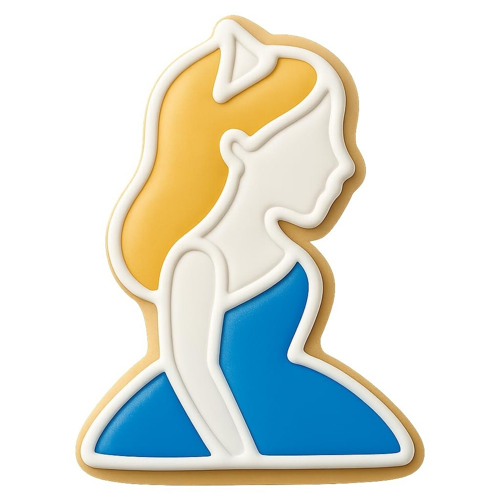 Modern Mis Quince Cookie Cutter & Stamp - 4x3.2
