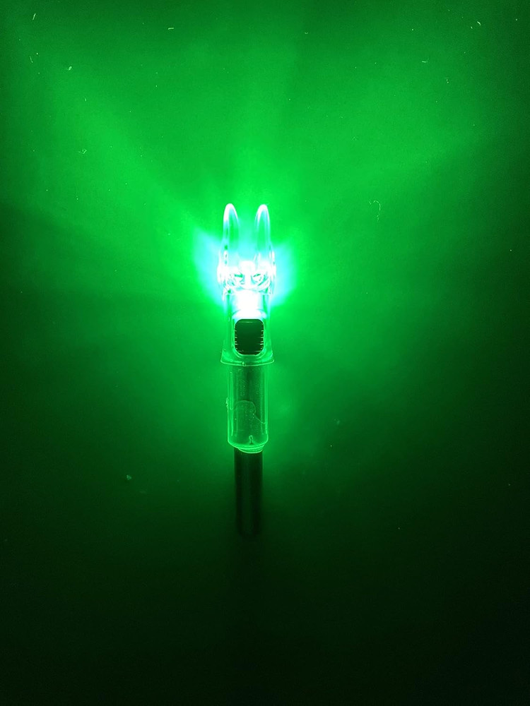 6 Pack X Lighted Archery Nocks for Arrows .204 inside Diameter Lighted Arrow Noc