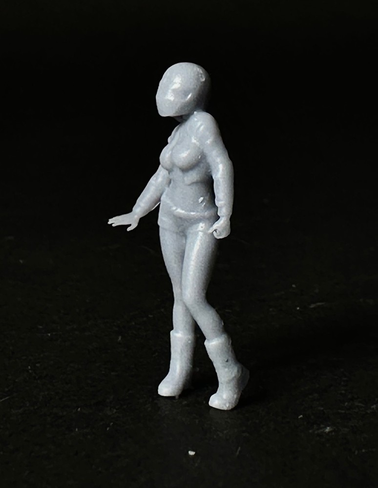 Standing Biker Girl