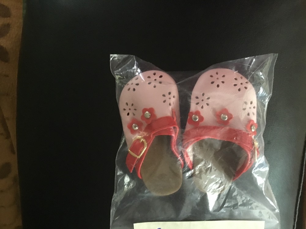 Pink Clogs 4in. Long Doll Shoes