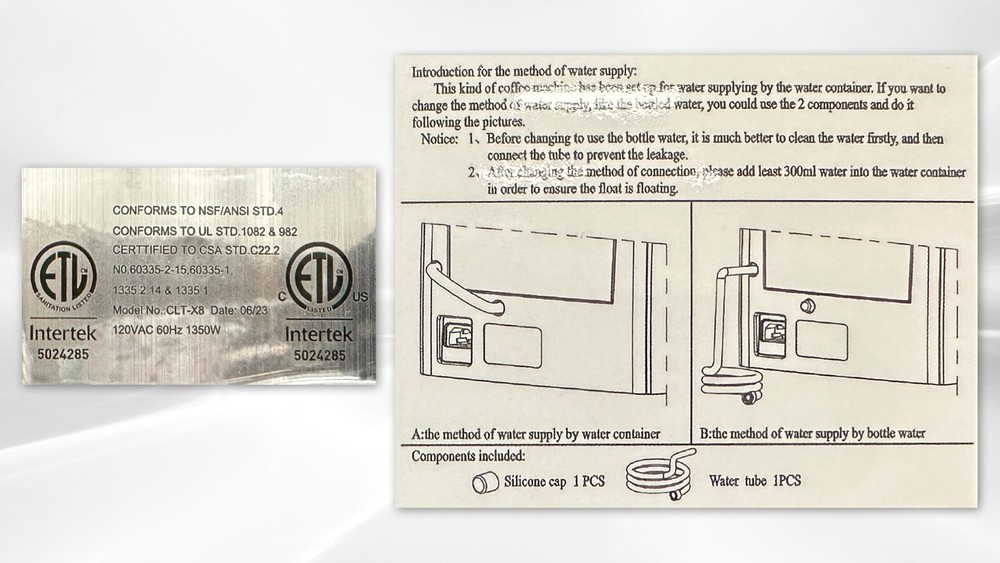 Commercial Automatic Espresso Cappuccino Latte Coffee Machine Touch Screen NSF