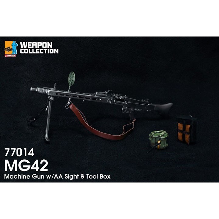 Dragon #77014 1/6 MG42 Machine Gun w/AA Sight & Tool Box