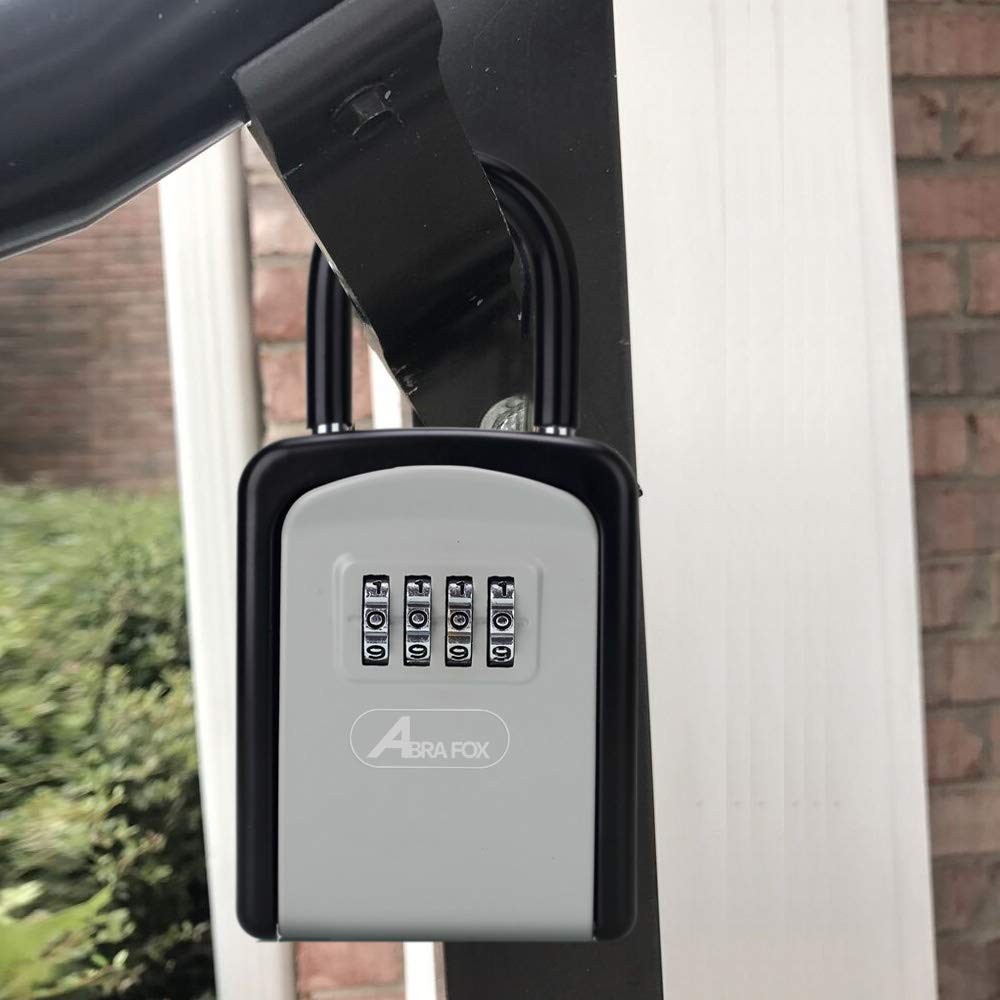 Key Lock Box, Combination Lock Box with Code for House Key Storage, Combo Doo...