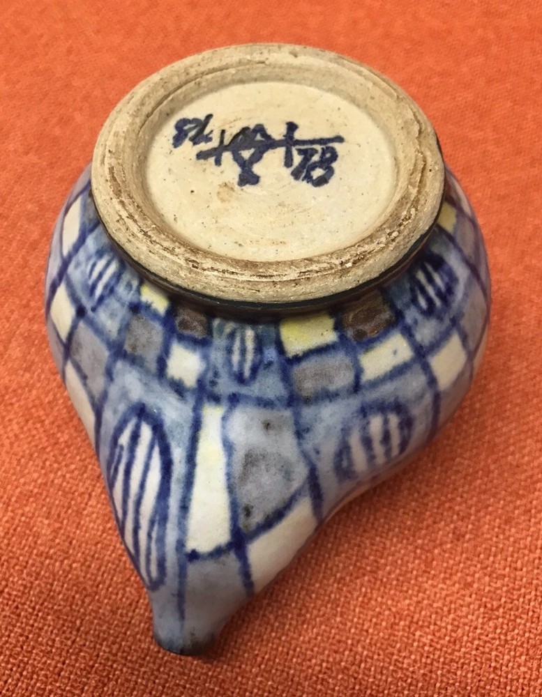 Mid Century Studio Pottery Ceramic Tea Pot Signed