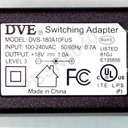 (2) 18 VDC, 1 Amp REGULATED Switching Power Supplies + (4) Power Jacks (2-types)