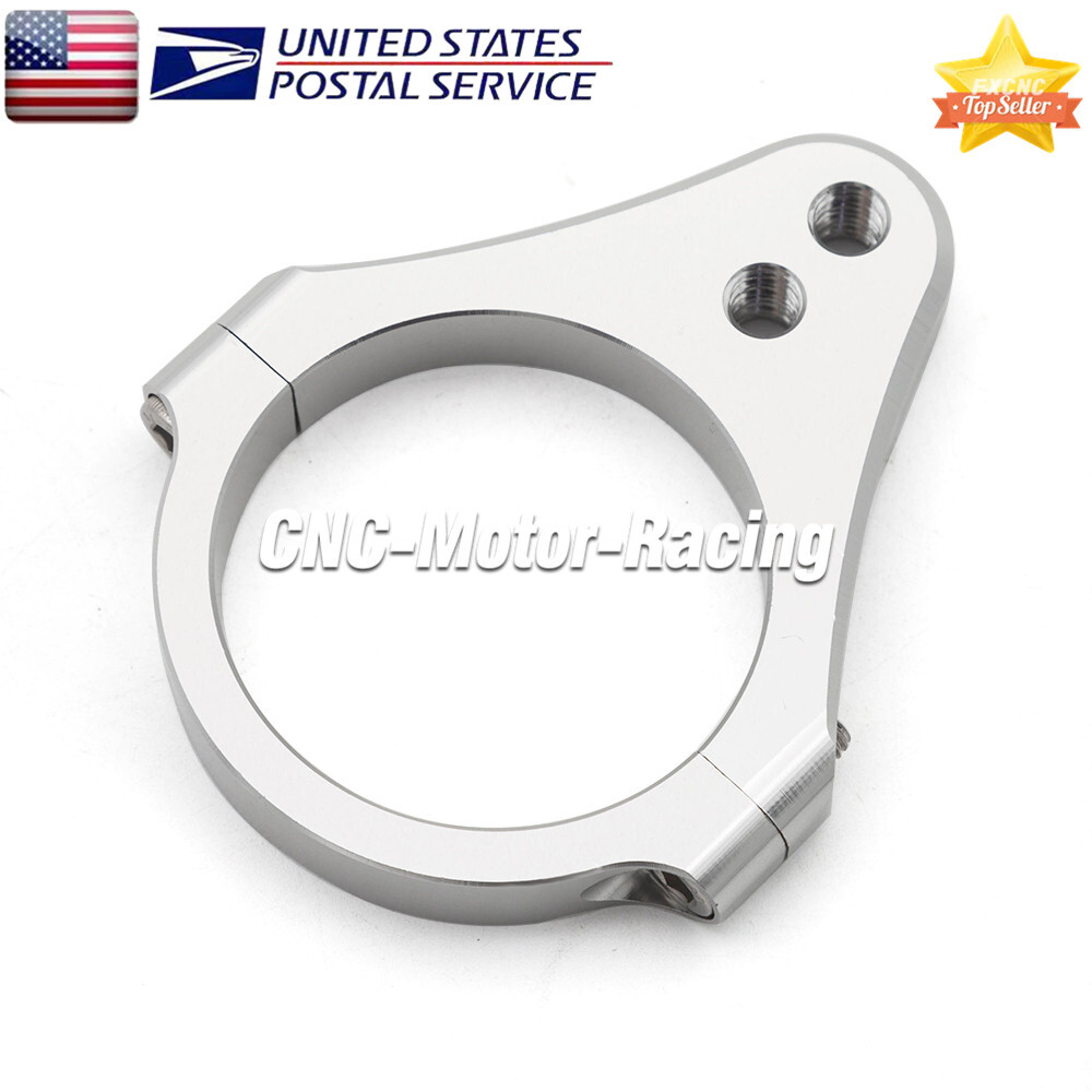 52mm CNC Universal Steering Damper Fork Frame Mounting Clamp Bracket Aluminum