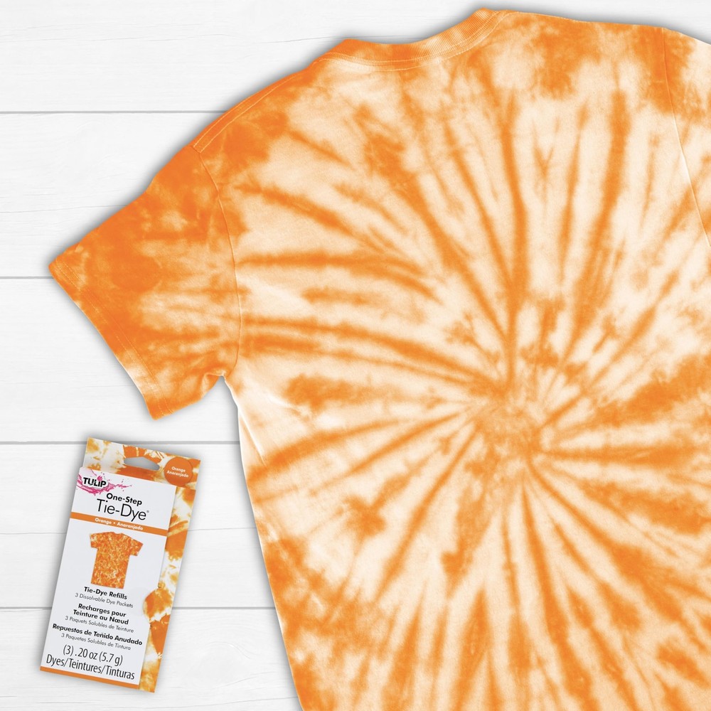 Orange Tie-Dye Kit Refill Packs for Vibrant DIY Projects