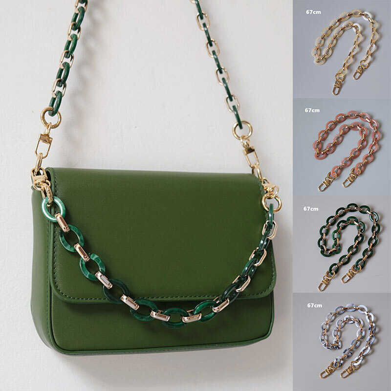 Bag Chain Decorative Chain Acrylic Bag Accessory Shoulder Bag Strap Vinatage