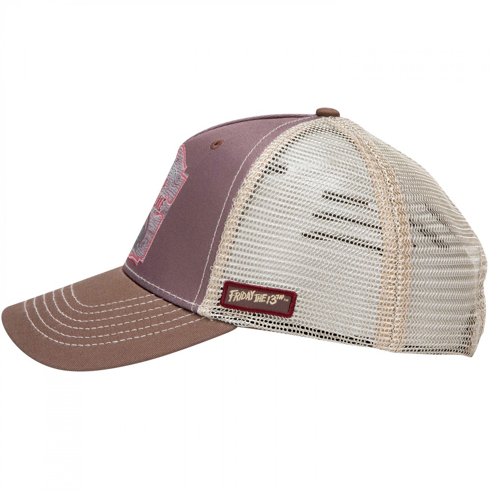 Friday the 13th Welcome to Crystal Lake Adjustable Hat Brown