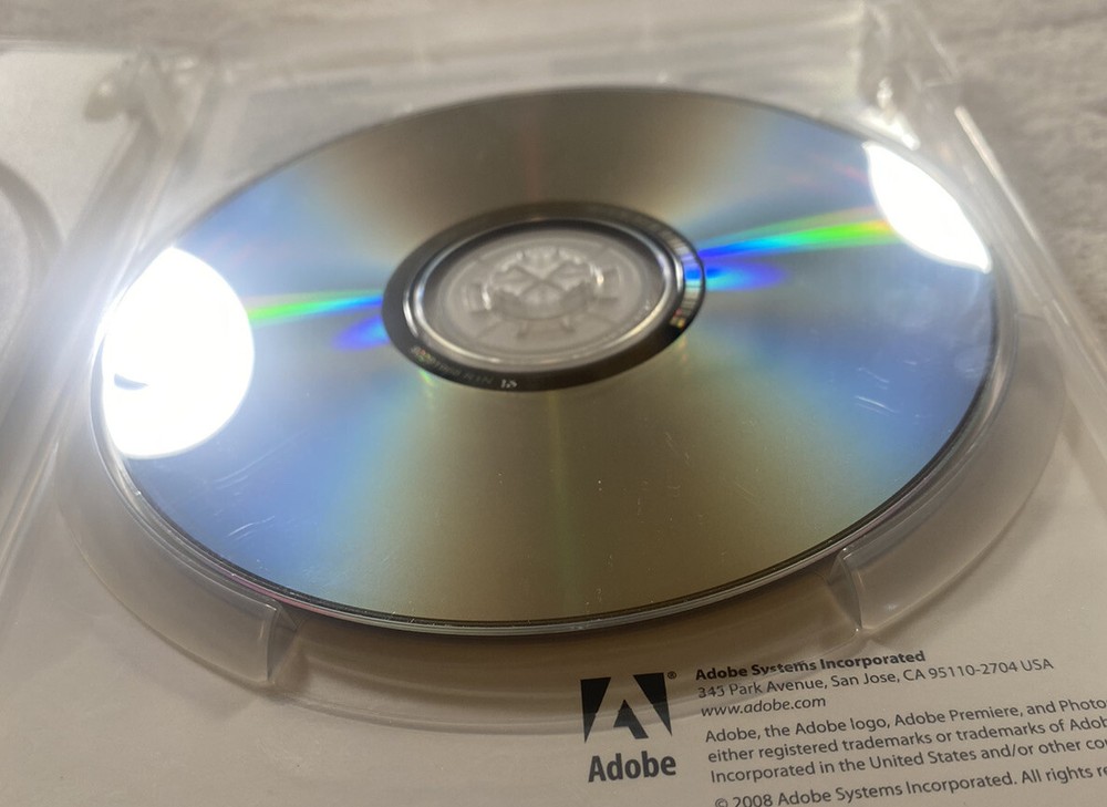 Adobe Photoshop Elements 7 & Premiere Elements 7 Complete 2 Disk CD-Rom Software