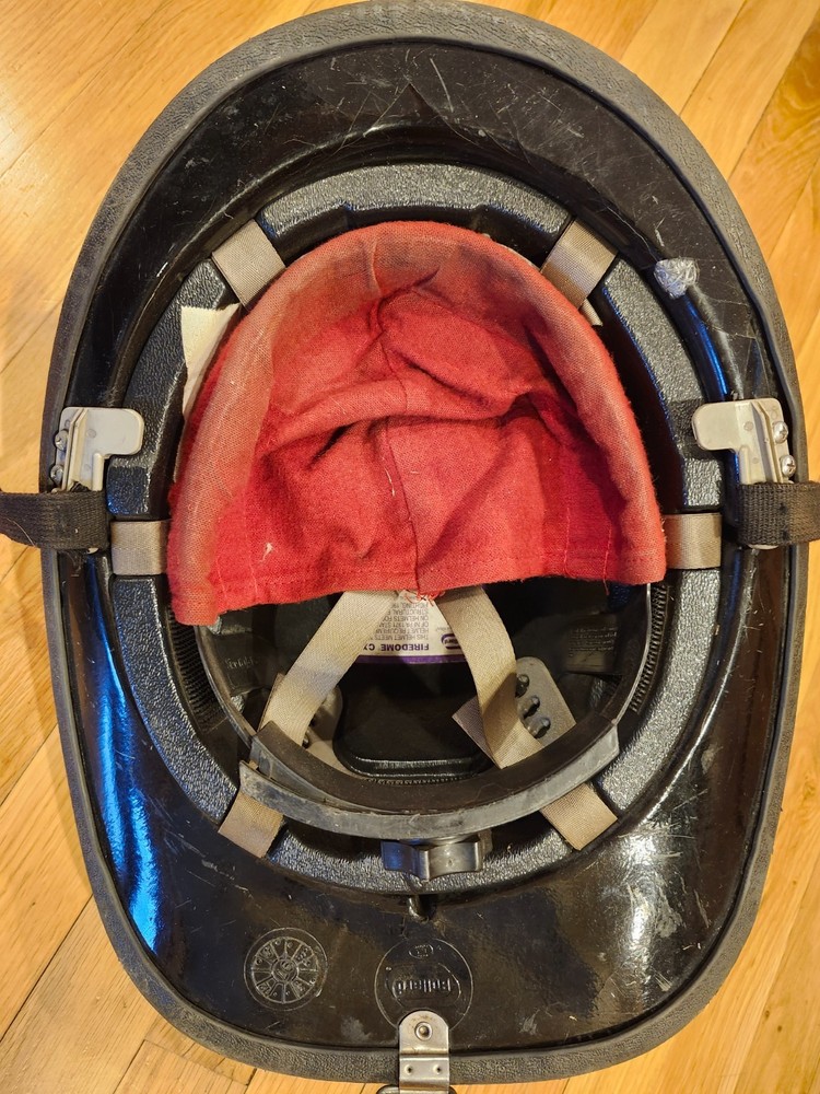 Black Fire Fighter Helmet, Bullard Firedome CX