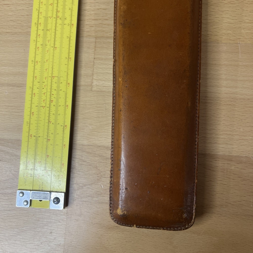 PICKETT Slide Rule w/ Leather Case