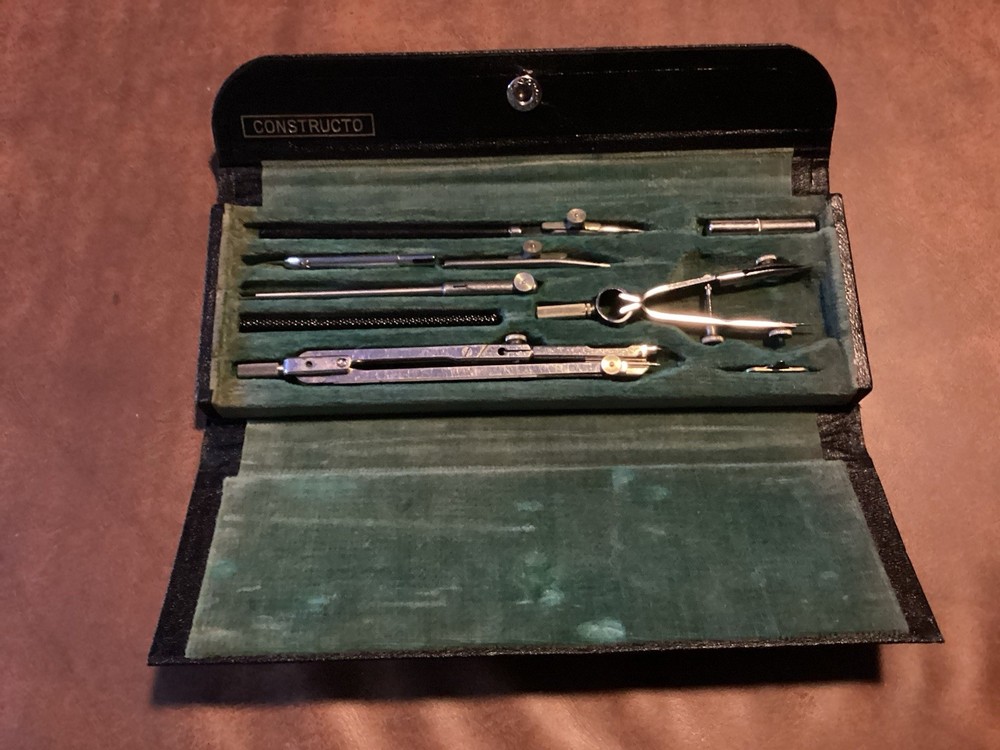 Vintage Constructo #1093 Mechanical Drafting Set