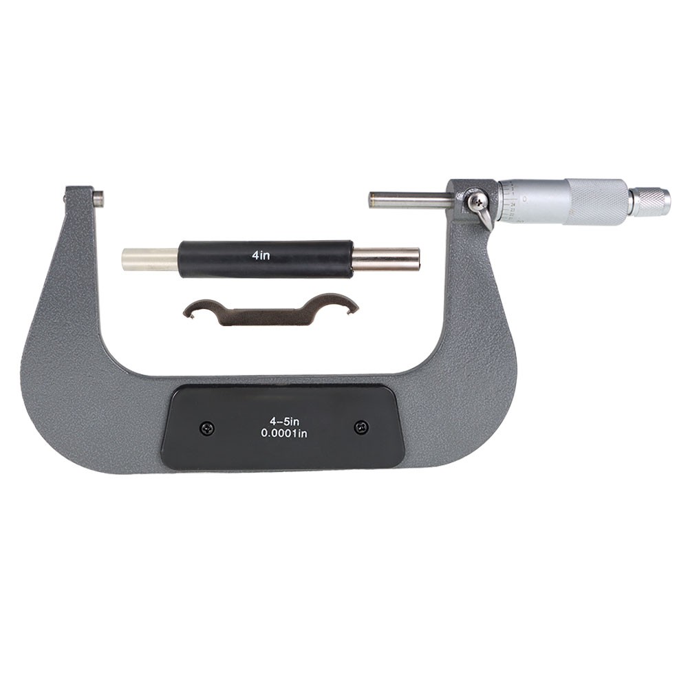 4-5" 0.0001" Outside Micrometer Carbide Tipped Precision Micrometer
