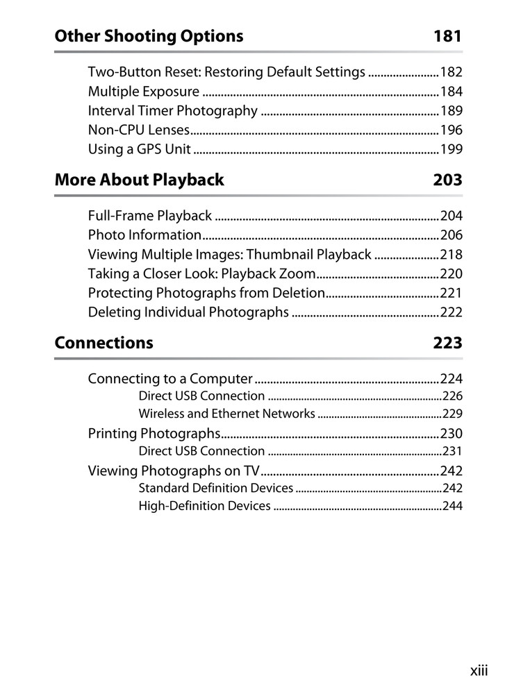 Nikon D300 — User Manual Owners Guide Reference — 451 Pages — USA Made