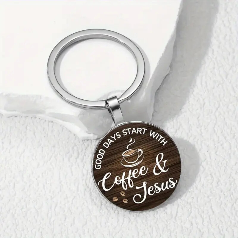 Good Days Start Keyring Keychain Gift Idea