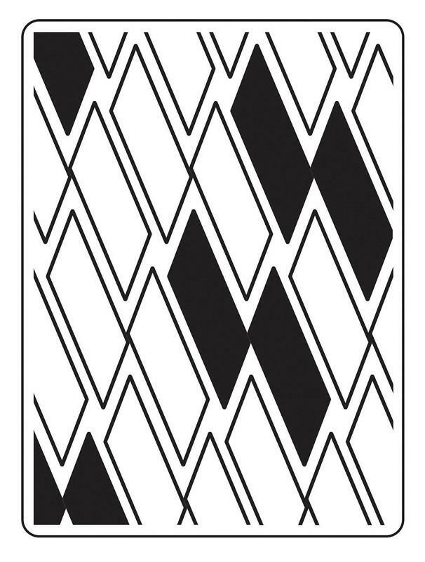 Modern RECTANGLE 4.25 x 5.75 Darice Embossing Folder Background 30023123